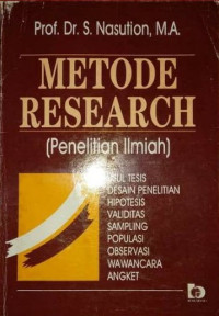 METODE RESEARCH
(penelitian ilmiah)